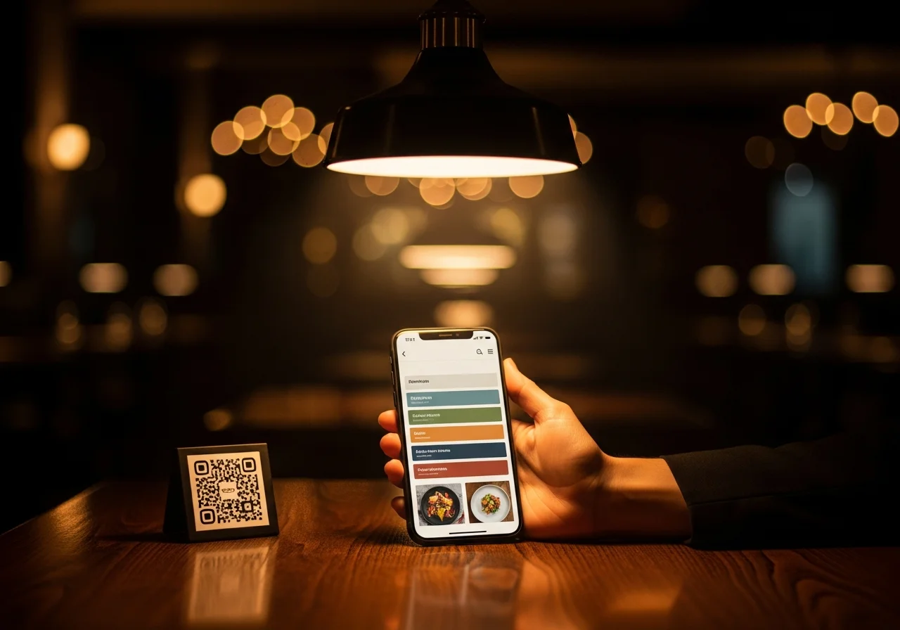 QR code de démonstration du menu digital Foodvizer