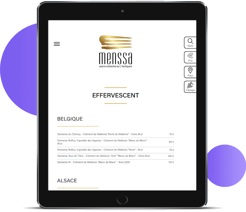 QR code de démonstration du menu digital Foodvizer